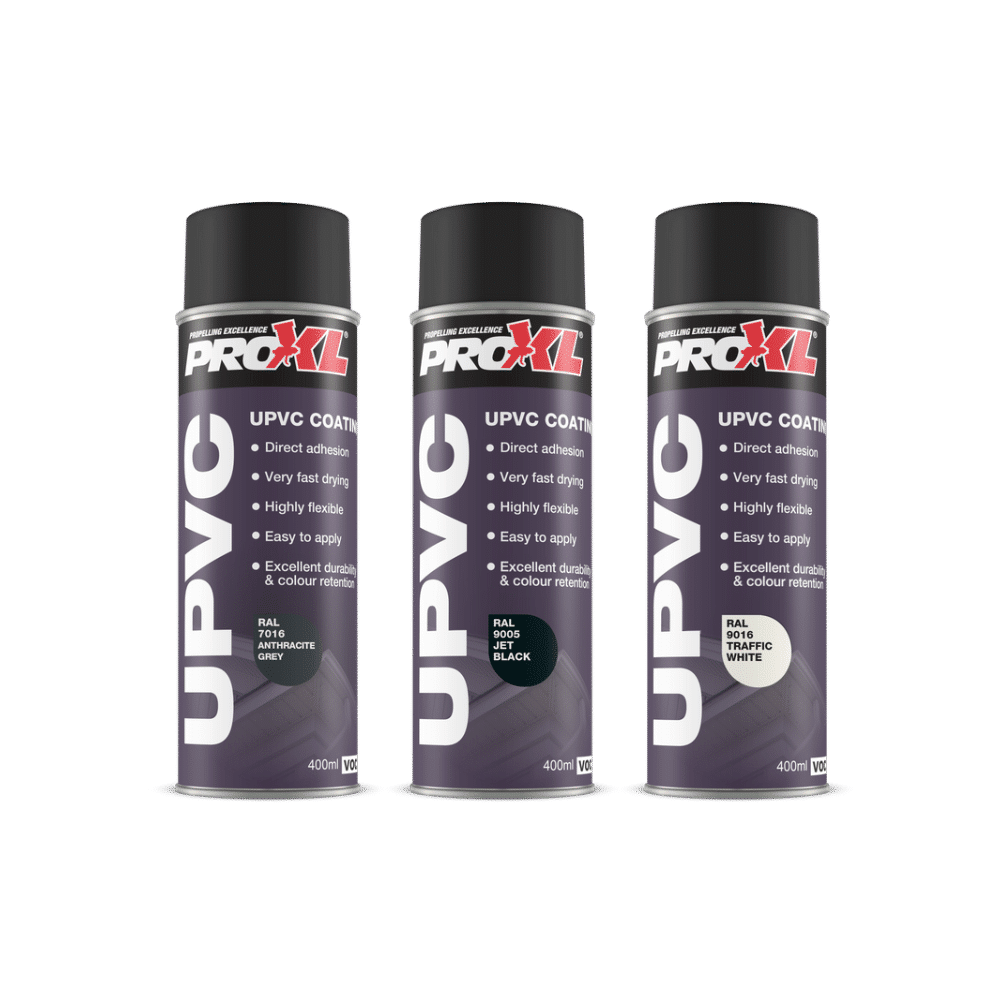 ProXL UPVC Restoration Coating 400ml Aerosol - Jet Black